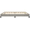 vidaXL Cadre de lit sans matelas gris clair 200x200 cm velours