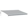 vidaXL Auvent r&eacute;tractable automatique anthracite et blanc 450x350 cm