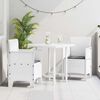vidaXL Chaise de jardin 2 pcs Blanc 53 x 49 x 85 cm Polypropyl&egrave;ne