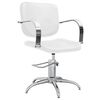 vidaXL Chaise de salon Blanc Similicuir