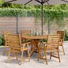 vidaXL Ensemble &agrave; manger de jardin 6 pcs Bois d'acacia solide