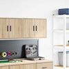 vidaXL Armoire murale de garage ch&ecirc;ne sonoma bois d'ing&eacute;nierie