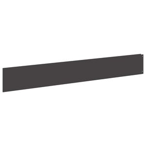 vidaXL Bordure de Pelouse 10 pc 100 x 15 cm Acier Noir