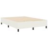 vidaXL Cadre de lit plateforme Cr&egrave;me 160 x 200 cm tissu