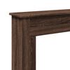 VidaXL Cadre de cheminée chêne marron 75x20x87,5 cm bois d'ingénierie