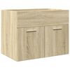 vidaXL Ensemble de meubles de salle de bain 4 pcs ch&ecirc;ne sonoma