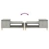 vidaXL Table basse Gris b&eacute;ton 100x50x45 cm Bois d'ing&eacute;nierie