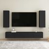 vidaXL Meuble TV Noir 30,5x30x90 cm Bois d&rsquo;ing&eacute;nierie