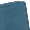 vidaXL Chaise de relaxation avec tabouret Bleu Velours