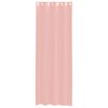 vidaXL Rideaux en voile avec œillets 2 pcs rose 140x260 cm