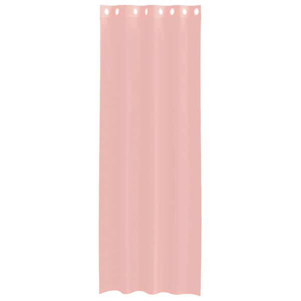 vidaXL Rideaux en voile avec œillets 2 pcs rose 140x260 cm
