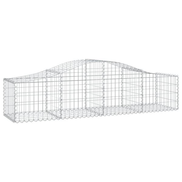 vidaXL Paniers &agrave; gabions arqu&eacute;s 9 pcs 200x50x40/60 cm fer galvanis&eacute;