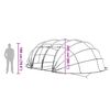vidaXL D&ocirc;me de tente de piscine Vert 640 x 432 x 205 cm