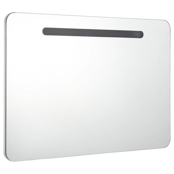 vidaXL Armoire de salle de bain &agrave; miroir LED 80x9,5x55 cm