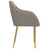 vidaXL Chaises &agrave; manger lot de 2 gris clair velours