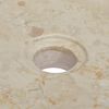 vidaXL Lavabo Cr&egrave;me 40x40x10 cm Marbre