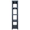 vidaXL &Eacute;tag&egrave;re de rangement Noir 250 kg 80x40x180 cm Plastique