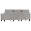 vidaXL Canap&eacute; &agrave; 3 places Gris clair 180 cm Tissu
