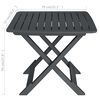 vidaXL Ensemble de bistro pliable 3 pcs Plastique Anthracite