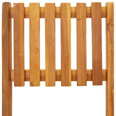 vidaXL Tabourets de bar d'extérieur pliants lot de 2 Bois d'acacia