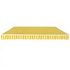 vidaXL Auvent pliable manuel 600 cm Jaune/blanc