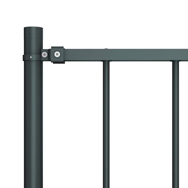 vidaXL Panneau de cl&ocirc;ture avec poteaux en acier thermolaqu&eacute; 1,7 x 1 m Anthracite
