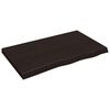 vidaXL Dessus de table marron fonc&eacute; bois ch&ecirc;ne massif trait&eacute;