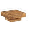 vidaXL Table basse Bois de récupération massif 70x70x30 cm