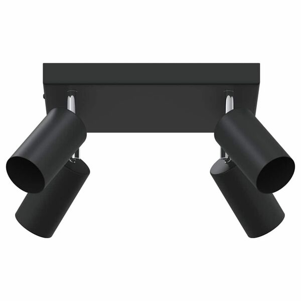 vidaXL Spot de plafond Noir 26 x 26 x 16,5 cm M&eacute;tal