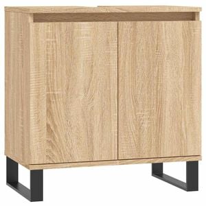 vidaXL Armoire de bain chêne sonoma 58x33x60 cm bois d'ingénierie