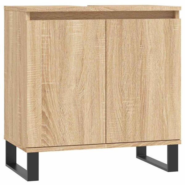 vidaXL Armoire de bain chêne sonoma 58x33x60 cm bois d'ingénierie