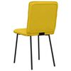 vidaXL Chaises &agrave; manger lot de 6 jaune velours