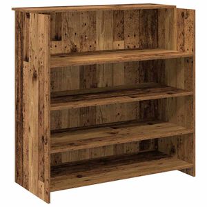 vidaXL Bureau de r&eacute;ception vieux bois 100x50x103,5cm bois d'ing&eacute;nierie