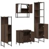vidaXL Ensemble de meubles de salle de bain 4 pcs Ch&ecirc;ne marron