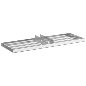 vidaXL Rateau de nivellement pour jardin Argent&eacute; Acier inoxydable