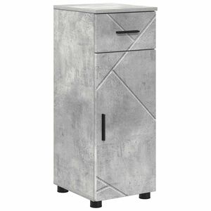 vidaXL Cabinet de salle de bain avec tiroir Gris b&eacute;ton 30 x 35 x 80 cm