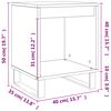 vidaXL Table de chevet sonoma gris 40x35x50 cm bois d&rsquo;ing&eacute;nierie
