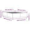 vidaXL Cadre de lit sans matelas ch&ecirc;ne sonoma 160x200 cm