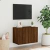 vidaXL Meuble TV mural chêne marron 60x30x41 cm