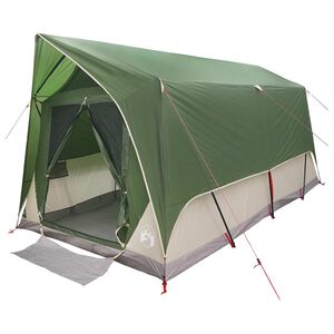 vidaXL Tente tunnel avec toit Vert 8 personnes Polyester et Acier