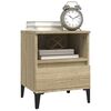 vidaXL Table de chevet Ch&ecirc;ne sonoma 40x35x50 cm