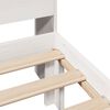 vidaXL Lit biblioth&egrave;que sans matelas blanc 90x190cm bois de pin massif
