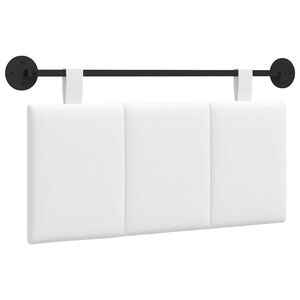 vidaXL T&ecirc;te de lit suspendue Blanc Tissu