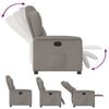 vidaXL Fauteuil inclinable Taupe Tissu