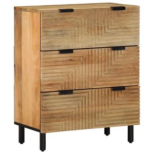 vidaXL Buffet marron 60x33x75 cm bois massif de manguier