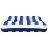 vidaXL Coussin de palette rayure bleue/blanche 60x61,5x10 cm tissu