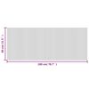 vidaXL Tapis rectangulaire naturel clair 80x200 cm bambou
