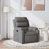 vidaXL Fauteuil de massage inclinable Gris foncé Tissu