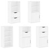vidaXL Armoires latérales 5 pcs ODDA blanc 40x24x79 cm bois massif pin