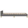 vidaXL Cadre de lit sans matelas avec t&ecirc;te de lit 90x190cm tissu